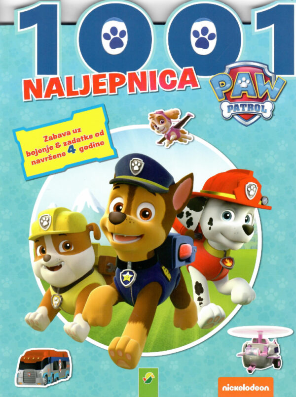 Paw Patrol - 1001 naljepnica