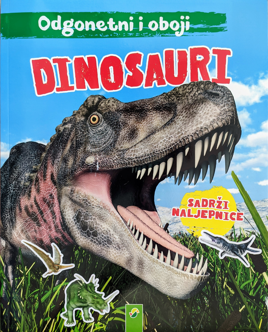 Dinosauri – odgonetni i oboji