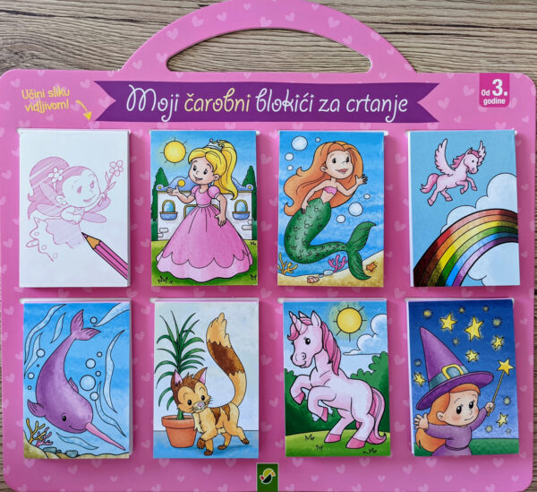 Djevojčice – Moji čarobni blokići za crtanje