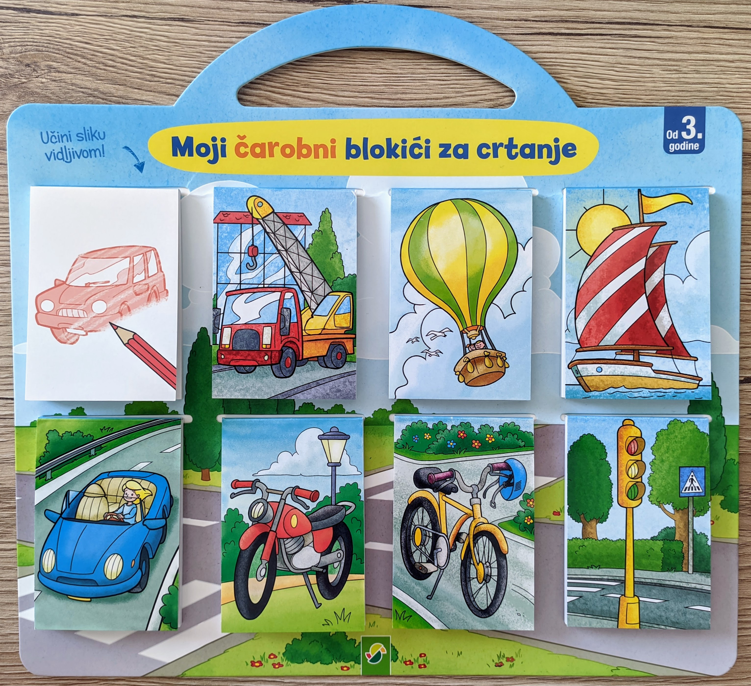 Vozila – Moji čarobni blokići za crtanje