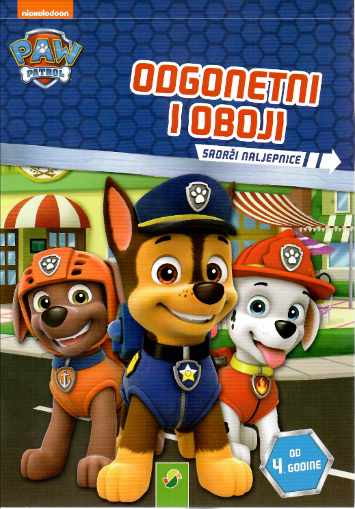Paw Patrol - odgonetni i oboji