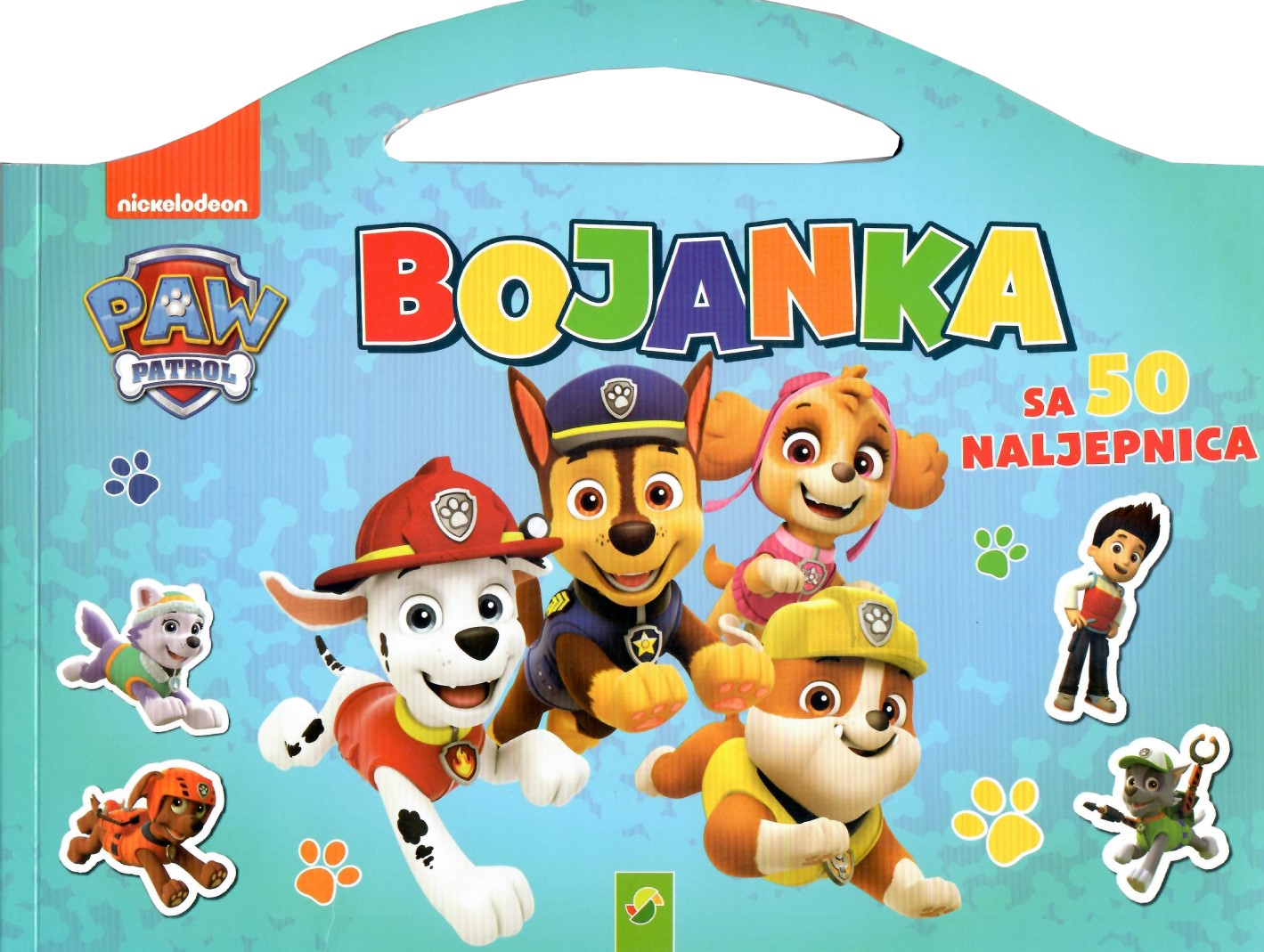 Paw Patrol - Bojanka s naljepnicama (plava)