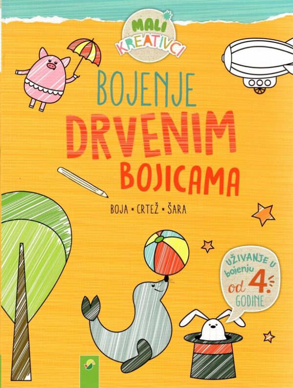 Bojenje drvenim bojicama – žuta