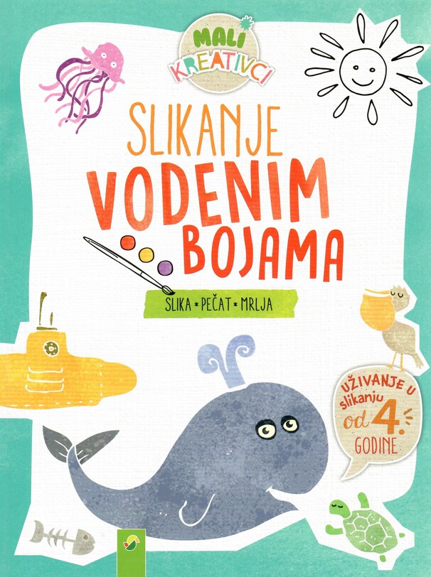 Slikanje vodenim bojama – zelena